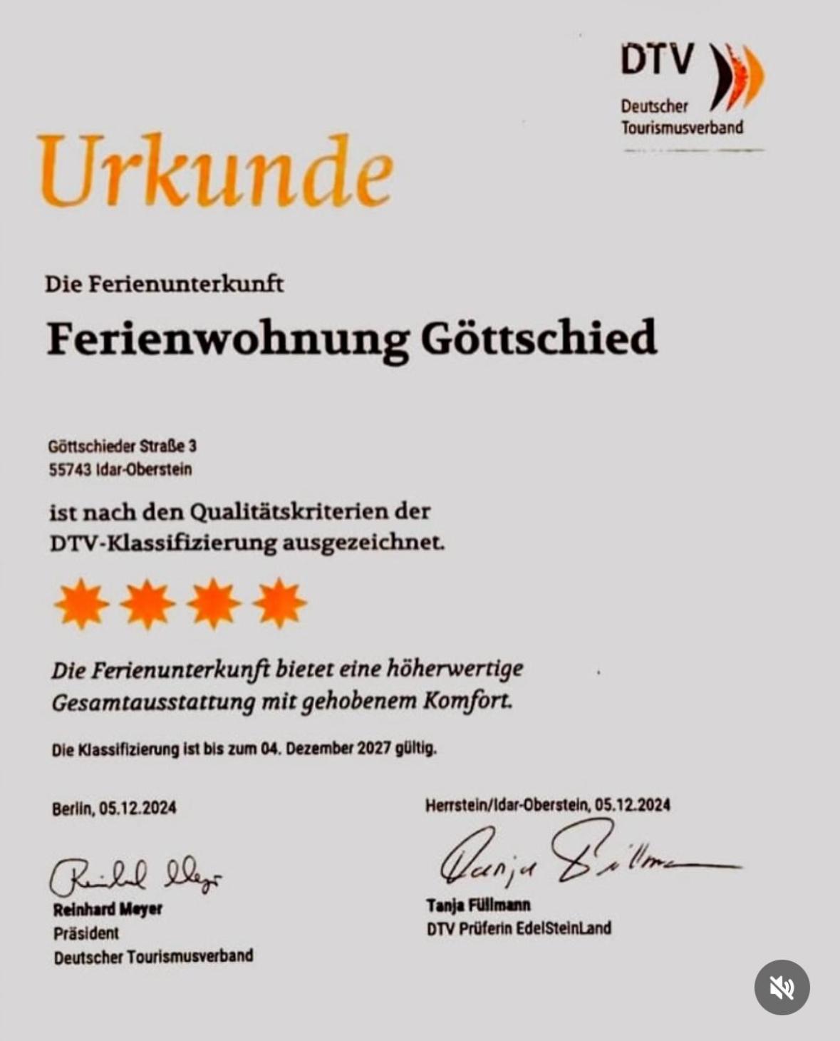 Ferienwohnung „Goettschied“ 伊达尔-奥伯施泰因 外观 照片